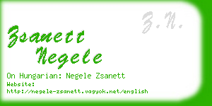 zsanett negele business card